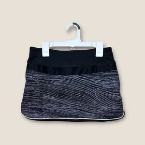 Athleta Action Skort with Built in Shorts Blue Black Size 4